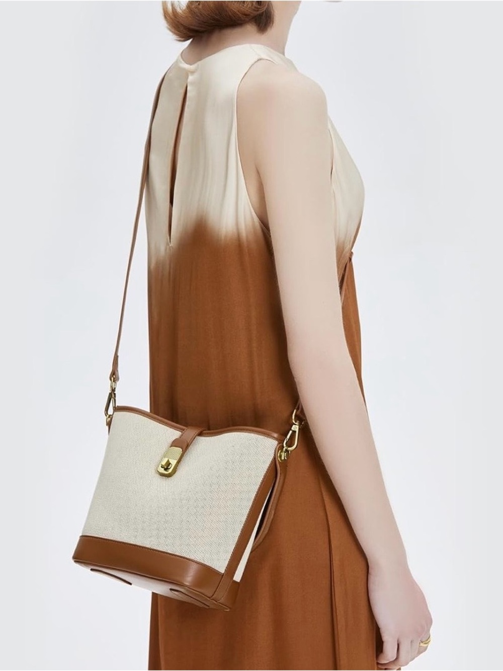 Amazon Bucket Top-handle Crossbody Bag
